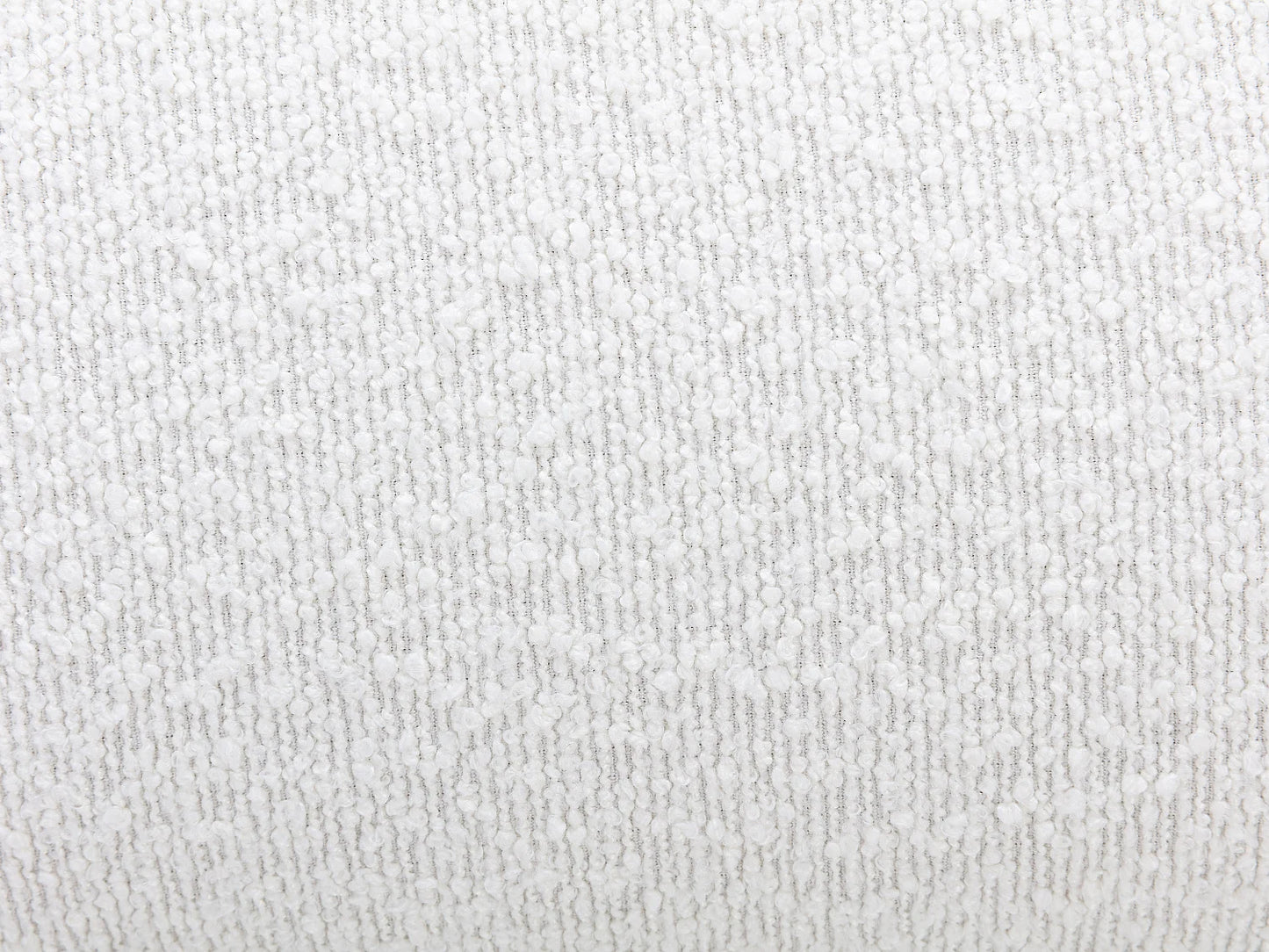 Fauteuil Japandi Crapaud Pivotant Bouclette Blanc - Pozeti