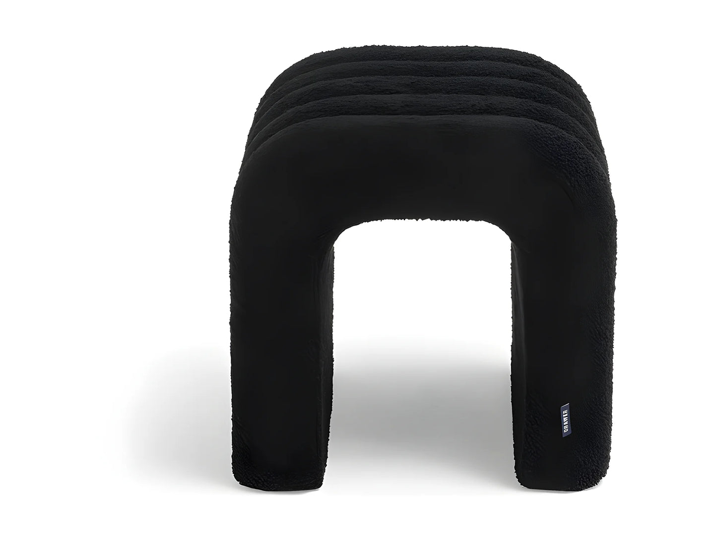 Tabouret Rembourré Japandi Bouclette Rouille - Mui