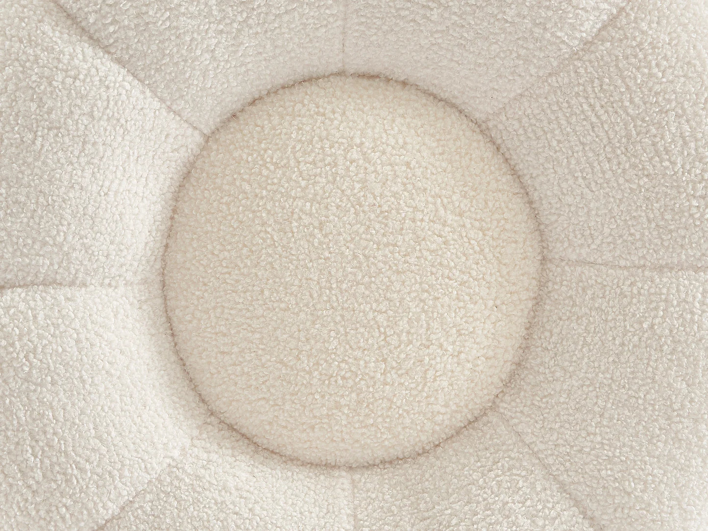 Pouf Design Japandi Fleur Bouclette - Delpoda