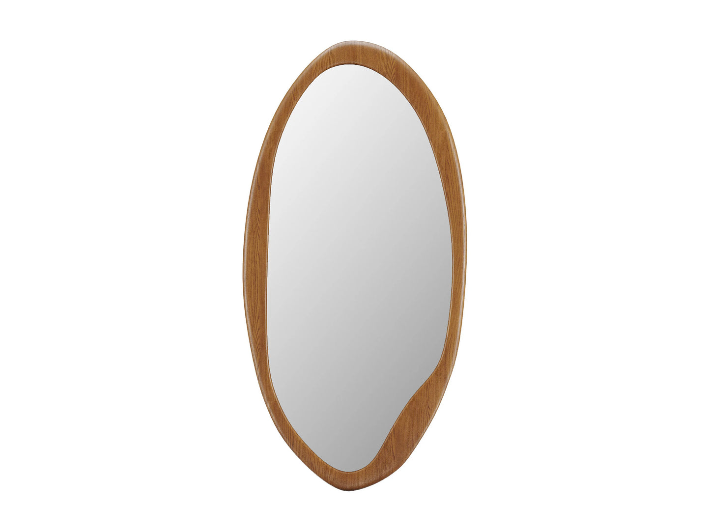 Miroir Ovale Japandi Hévéa Naturel - Fujian