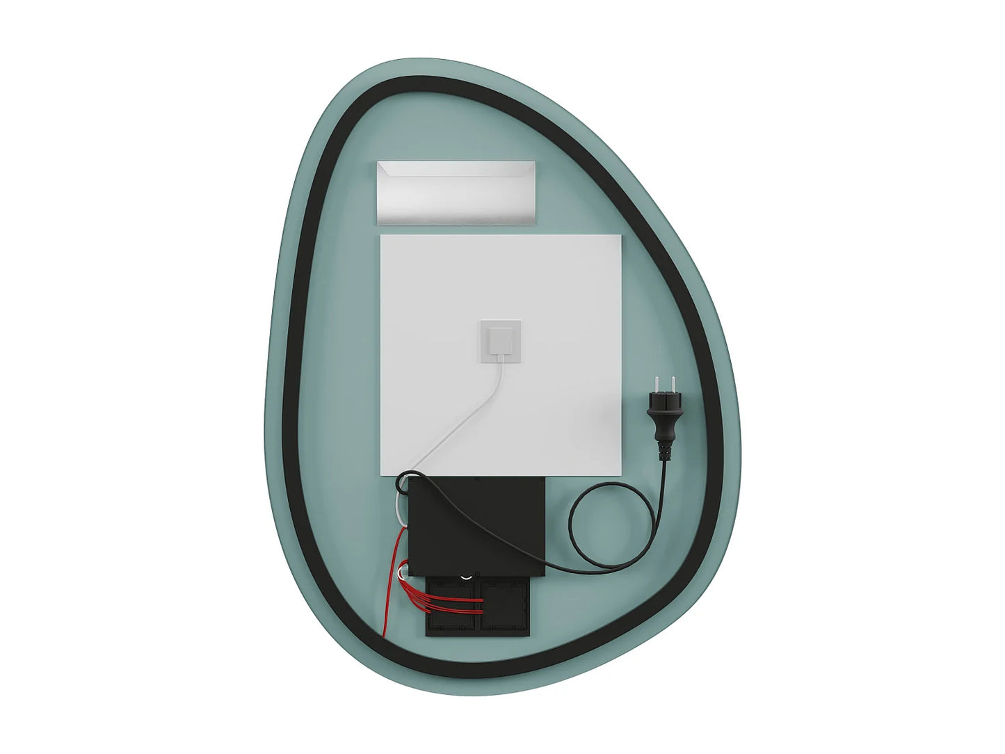 Miroir Asymétrique Japandi LED Salle De Bain - Inacia