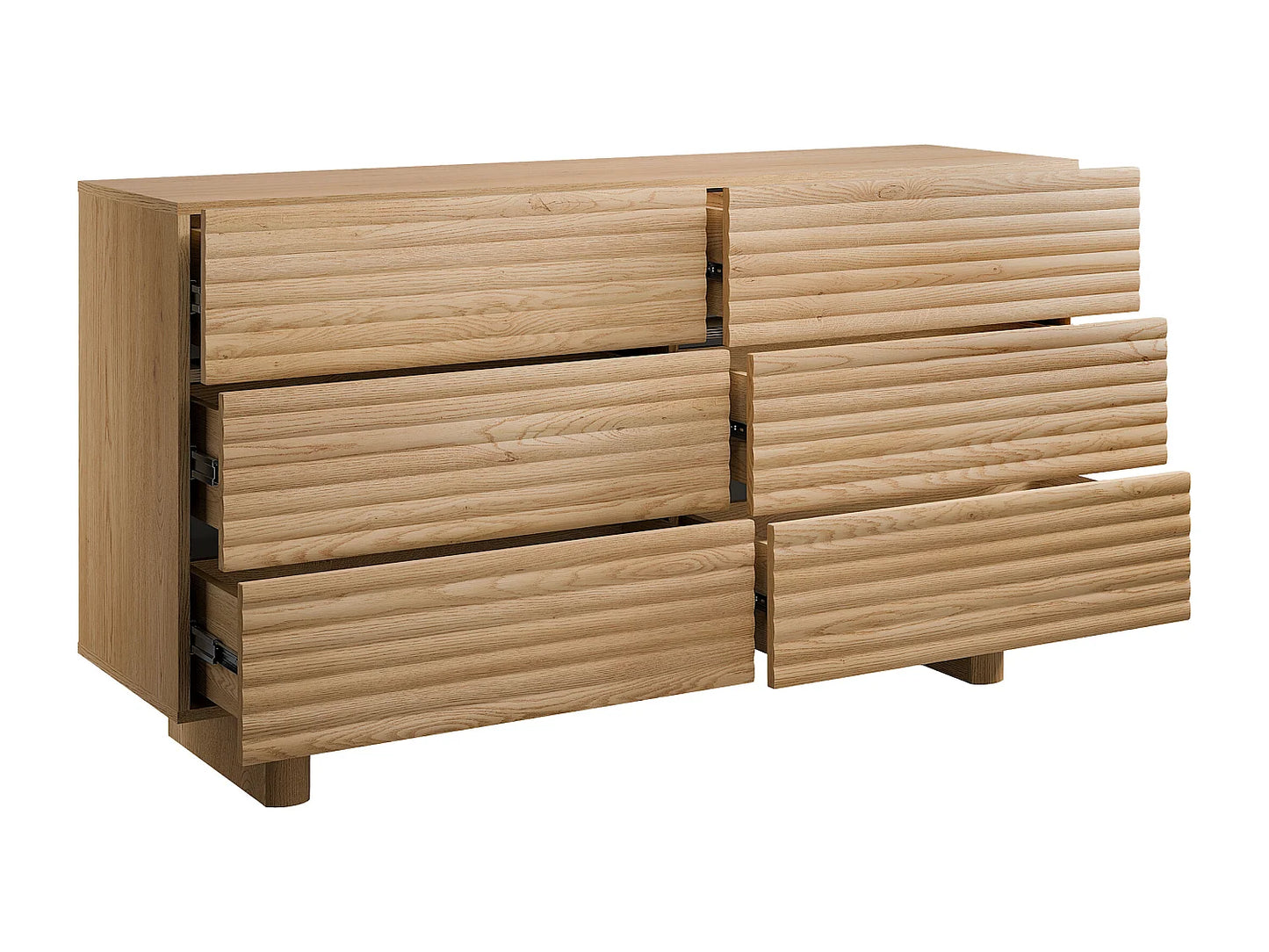 Commode Japandi Mdf Coloris Naturel - Ludima