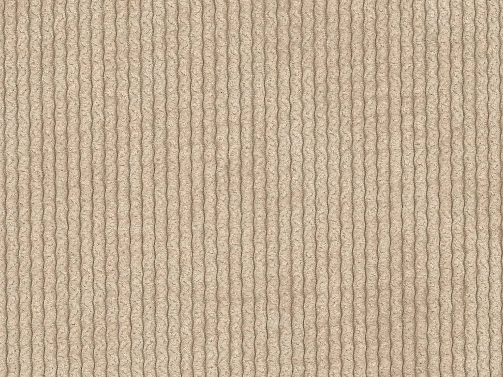 Canapé Japandi Velours Côtelé Beige - Pogni