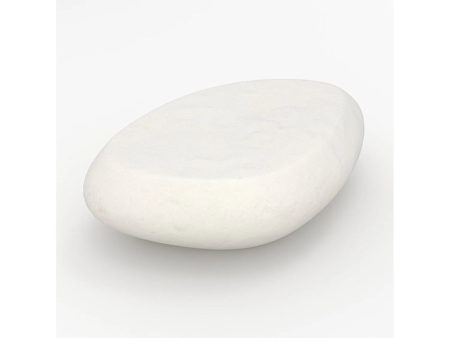 Table Basse Japandi Organique Béton Blanc - Maui