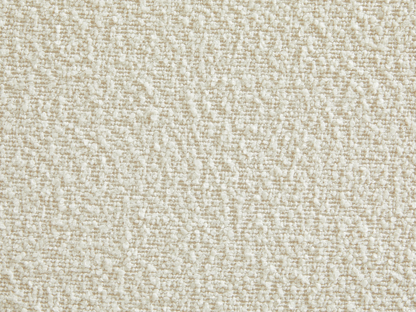Fauteuil Japandi Bouclette Blanc Ivoire - Ovotas