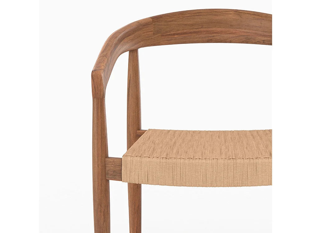 Chaise Japandi Bali En Bois Teck - Bali