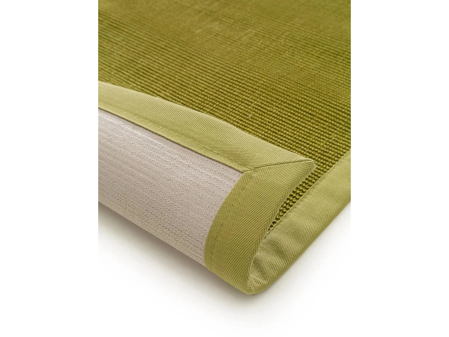Tapis Japandi Sisal Carré Vert - Sana