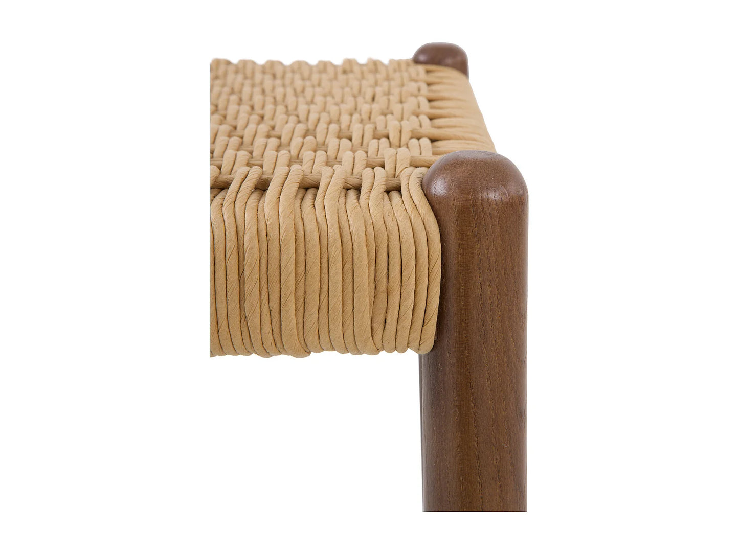 Duo Tabourets Japandi Frêne Et Tressage - Frêne