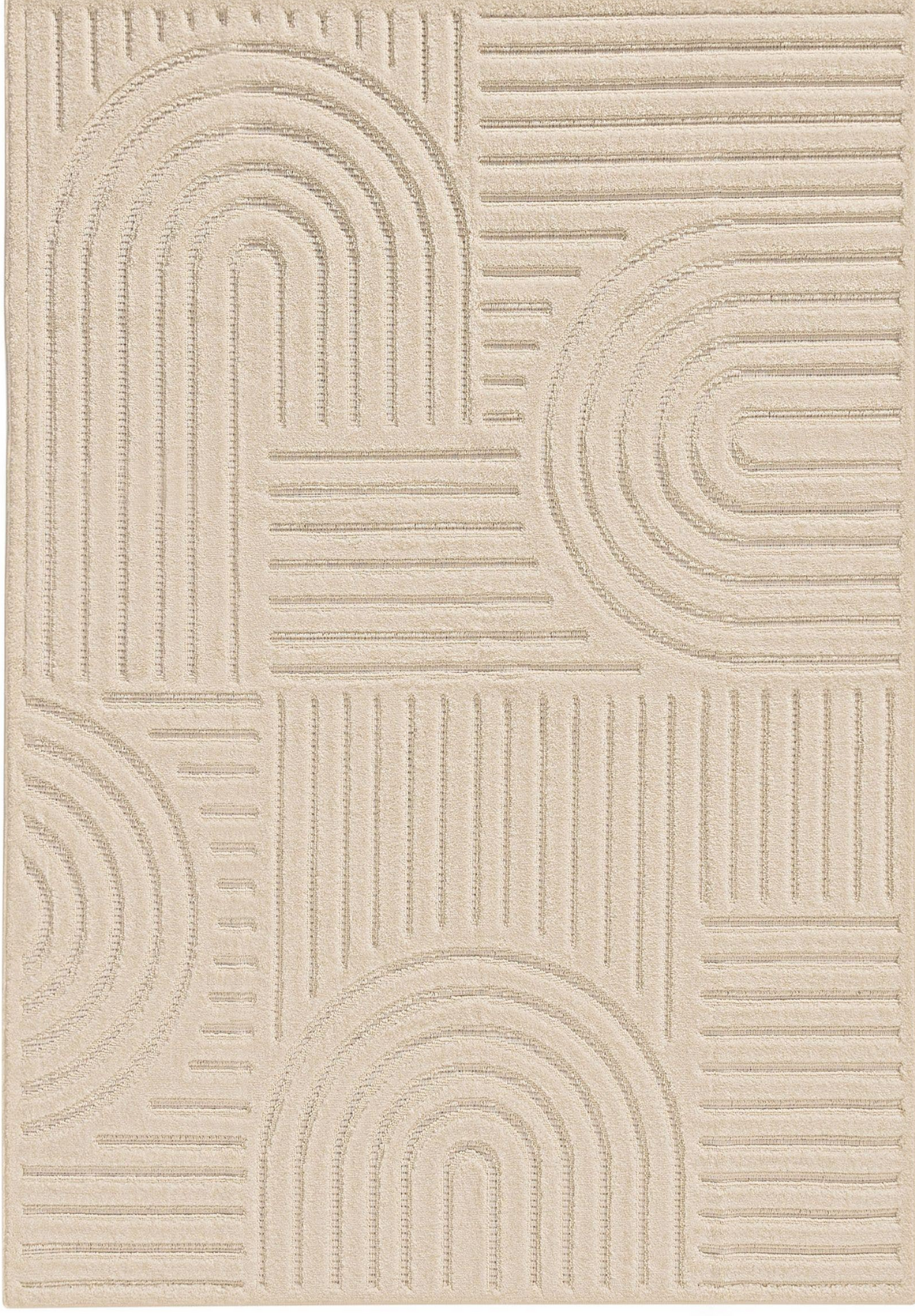 Tapis crème Japandi 160x230 – Leo