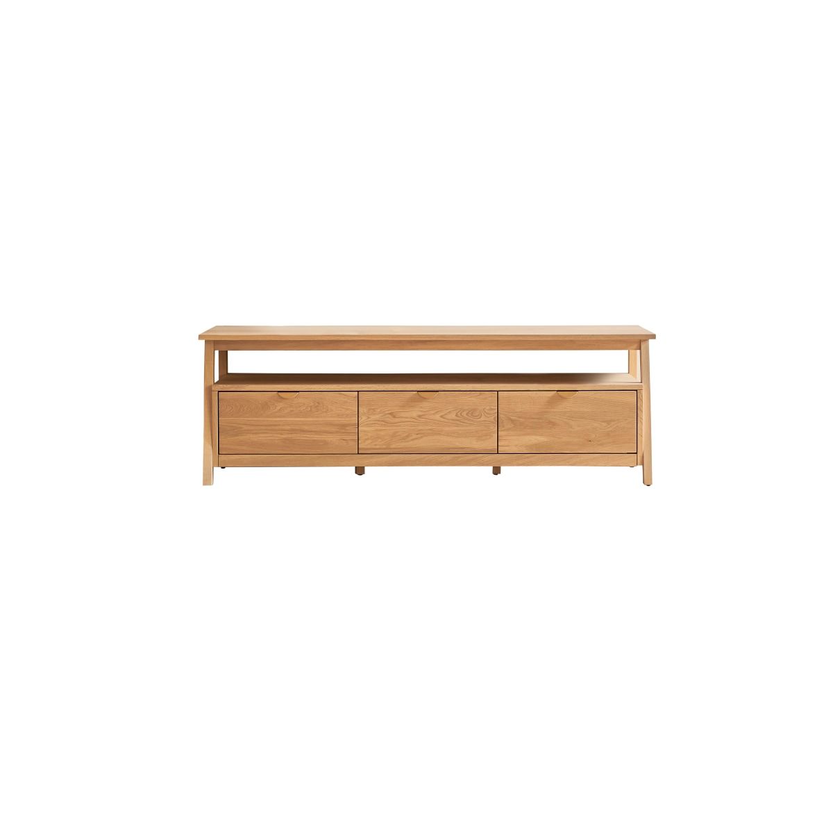 Meuble TV Japandi en Bois Clair