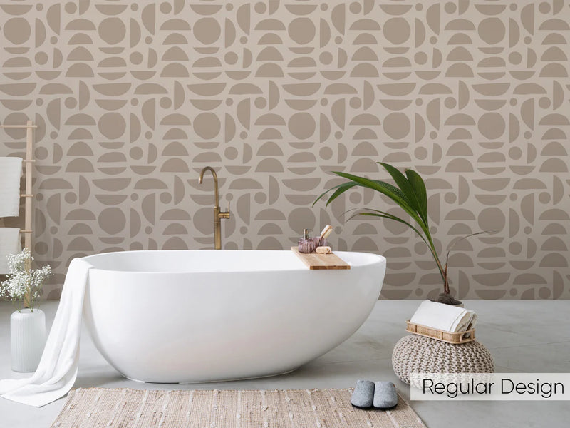 Papier Peint Motif Pierres Japandi – LES PIERRES