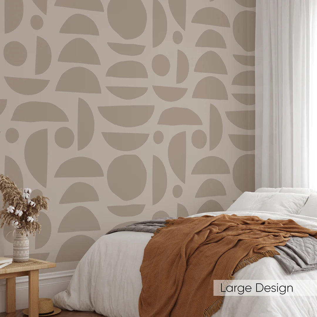 Papier Peint Motif Pierres Japandi – LES PIERRES