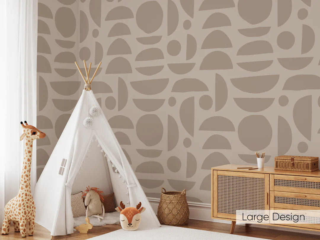 Papier Peint Motif Pierres Japandi – LES PIERRES