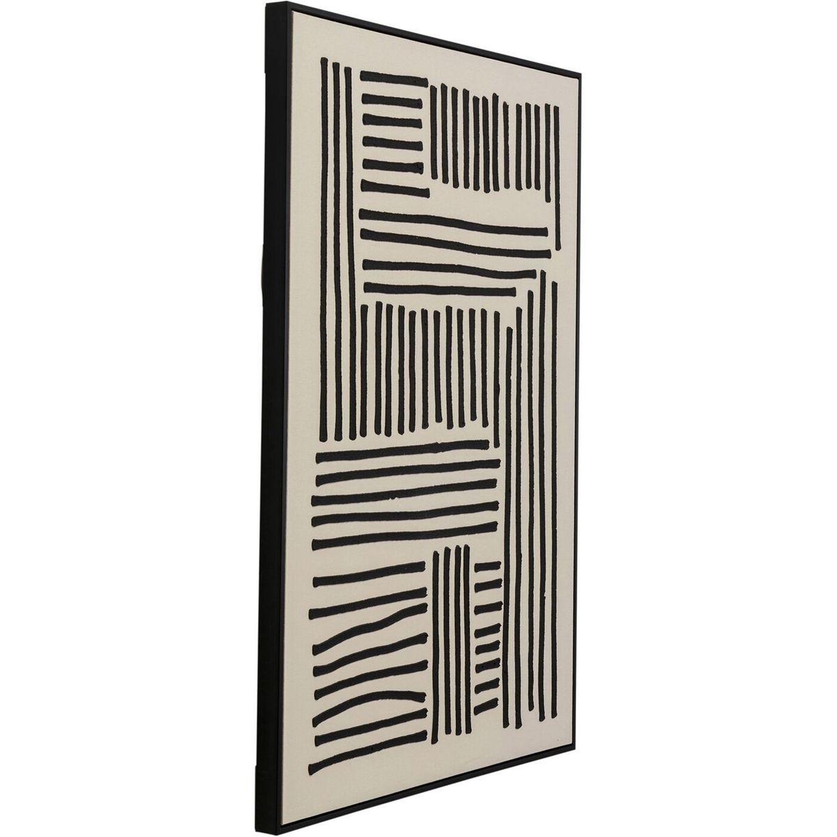Tableau Japandi à Motifs Lignes