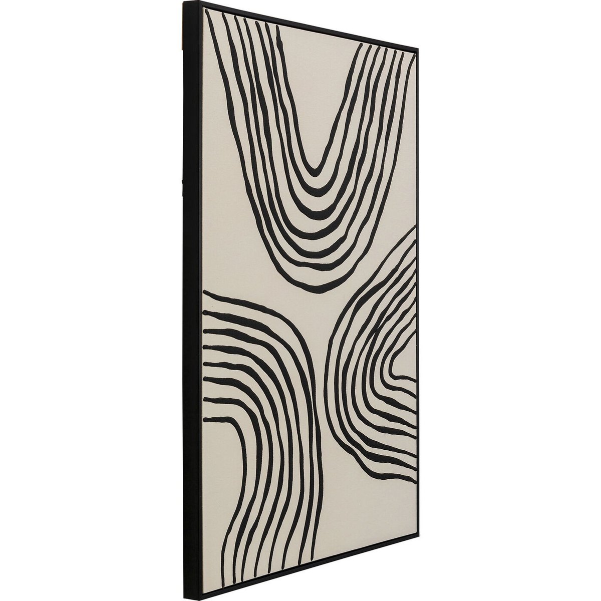 Tableau Japandi à Motifs Ondulations