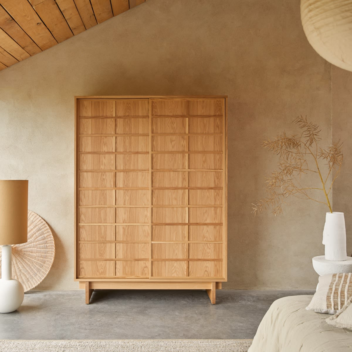 Armoire en chêne Japandi – Miu