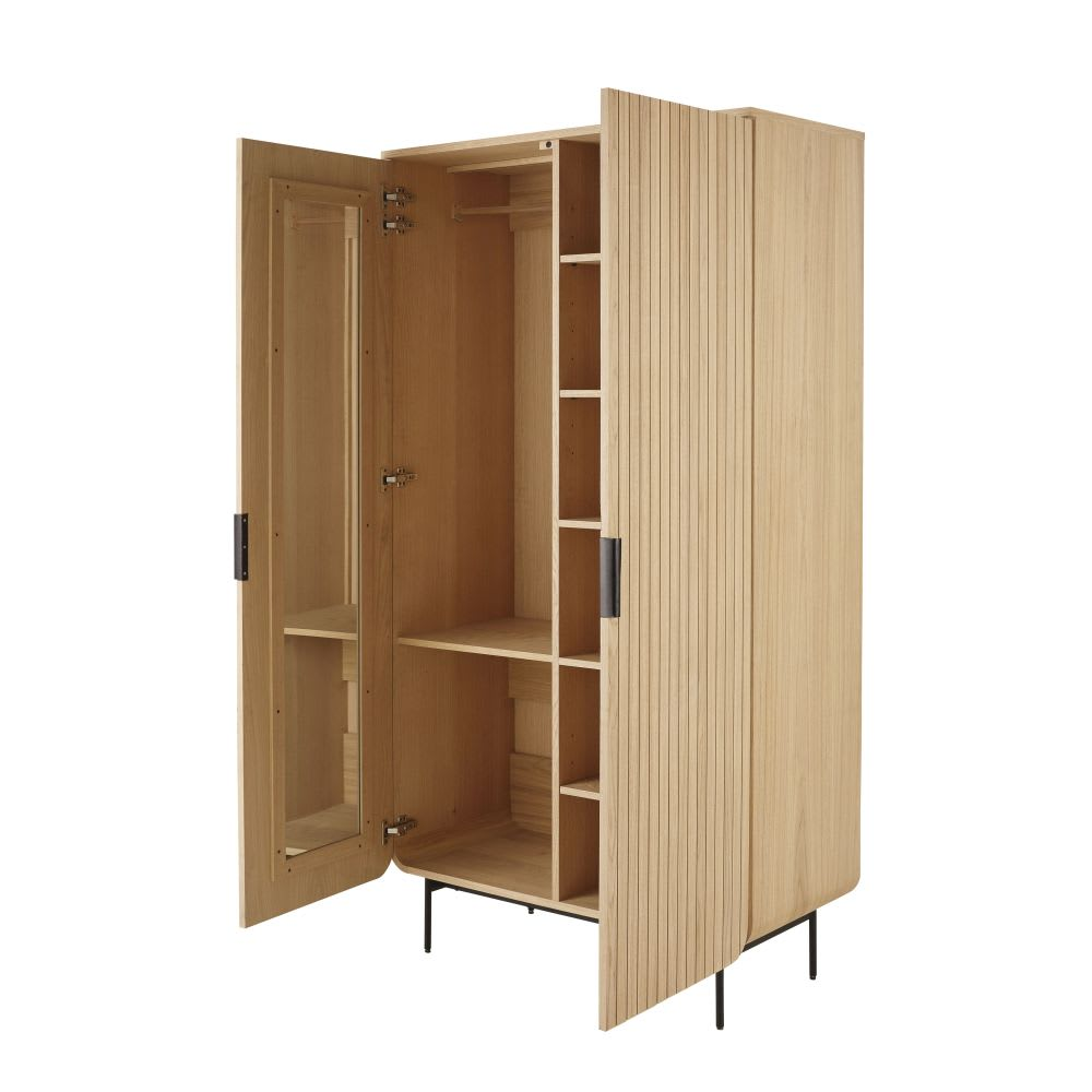 Armoire Japandi 2 portes rétroéclairée – Boldin Business