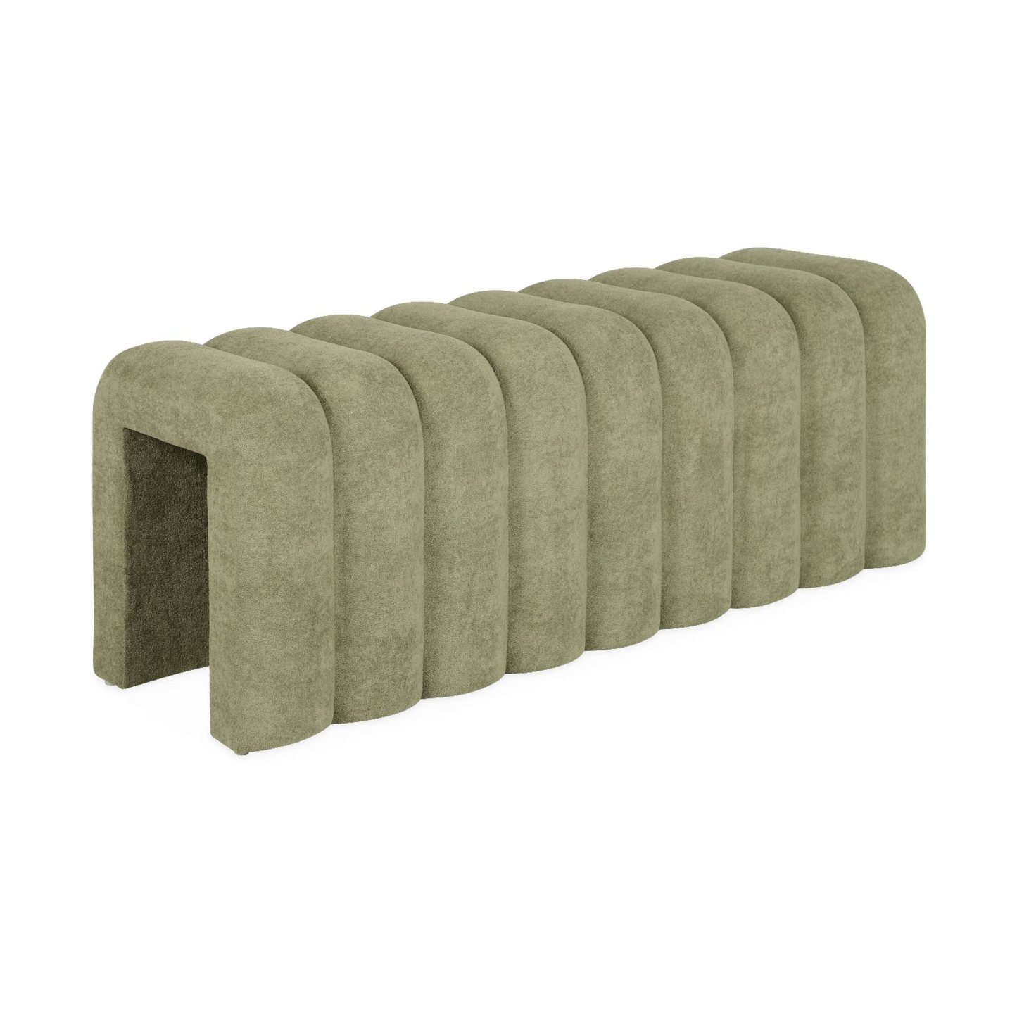Banc Bout de Lit Japandi beige tissu contemporain – Ito