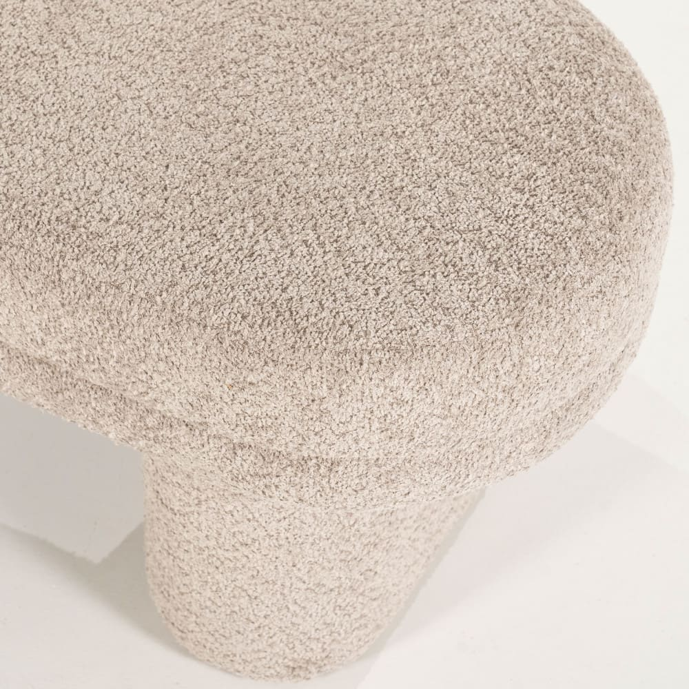 Banc Japandi en tissu taupe – Rama