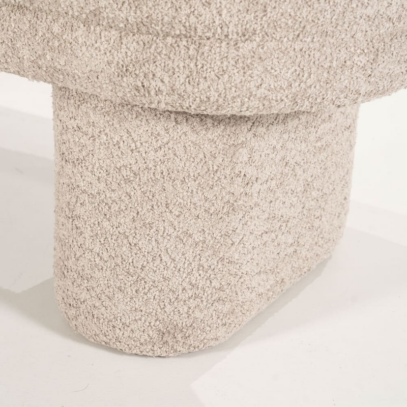 Banc Japandi en tissu taupe – Rama