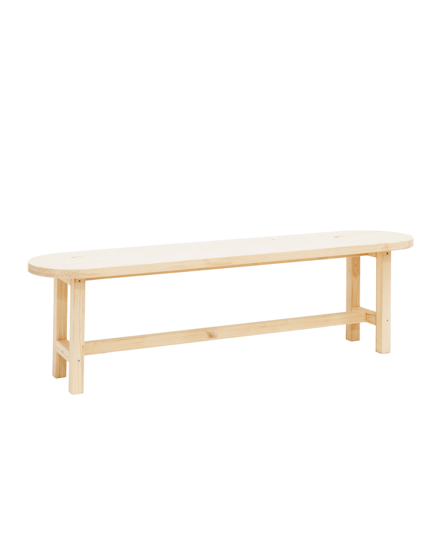 Banc Japandi en bois de sapin vieilli 120x45cm – Olivia