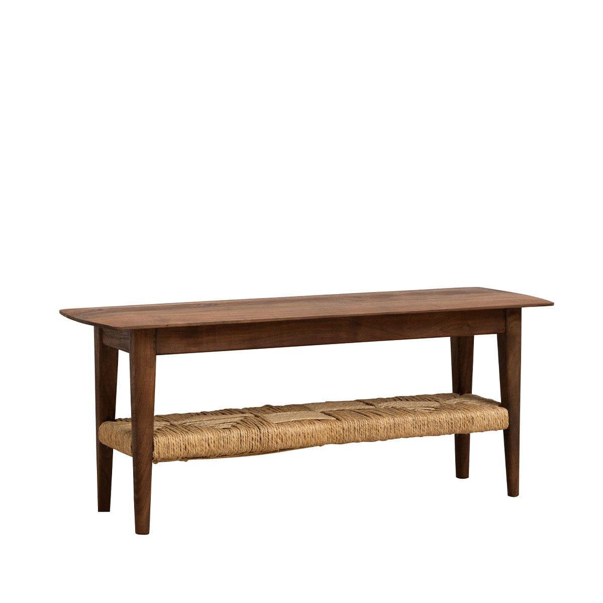 Banc Japandi en acacia et jonc tressé – Havana