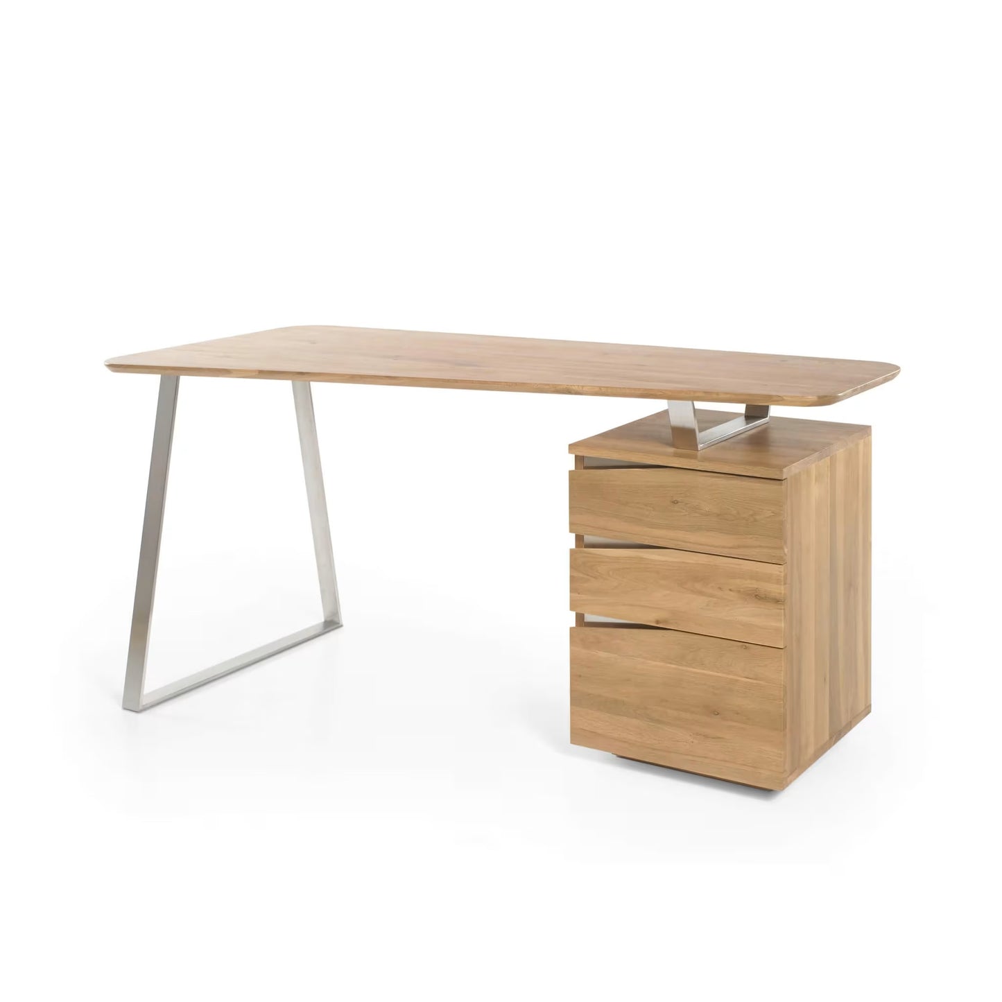 Bureau Japandi 3 tiroirs en chêne massif – Eden