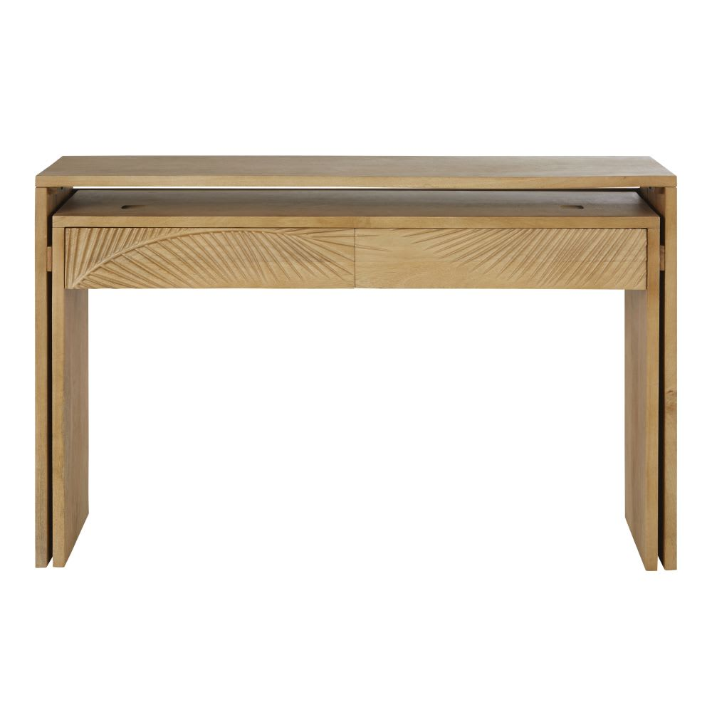 Bureau Console Japandi 2 tiroirs – Tanzania