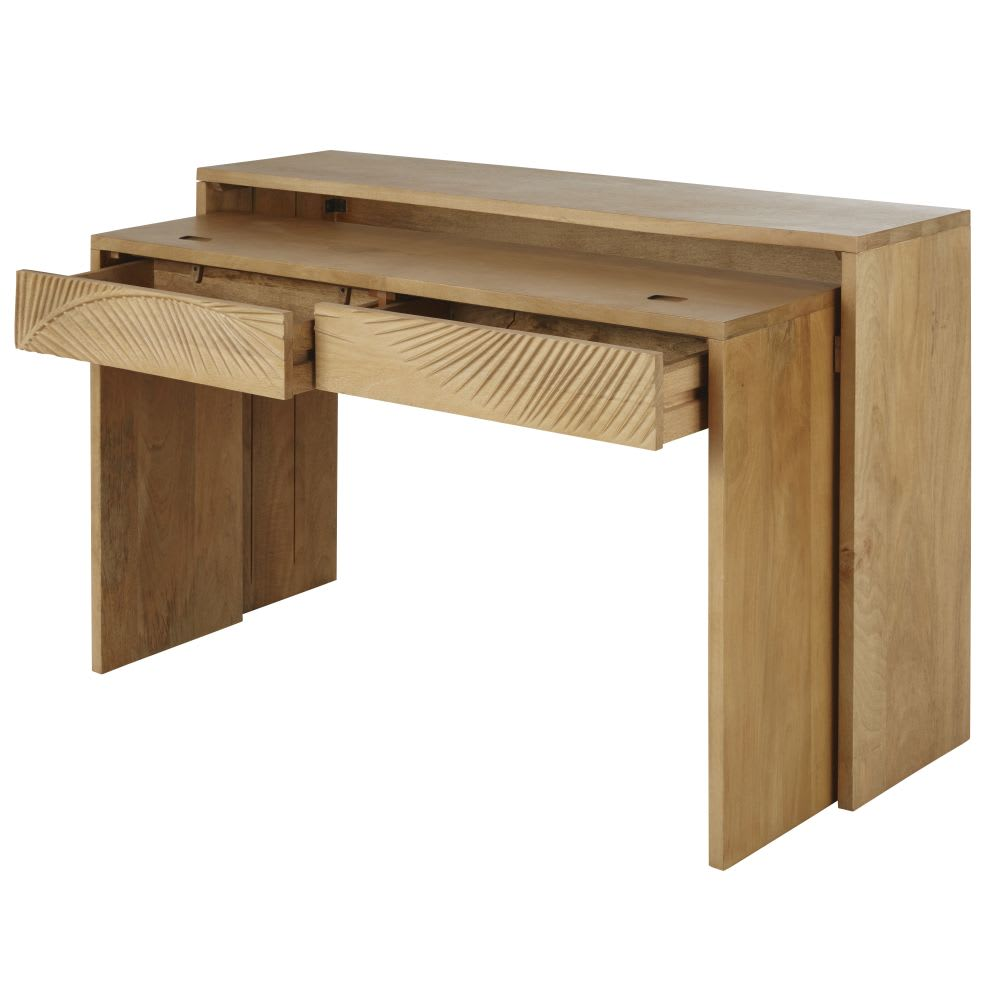 Bureau Console Japandi 2 tiroirs – Tanzania