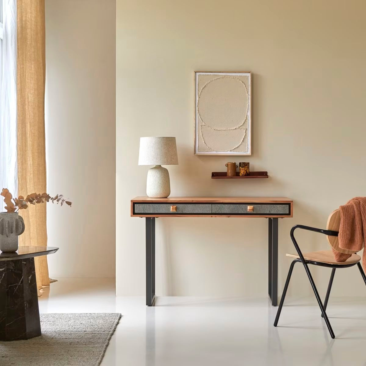 Bureau Japandi en acacia massif – Temis