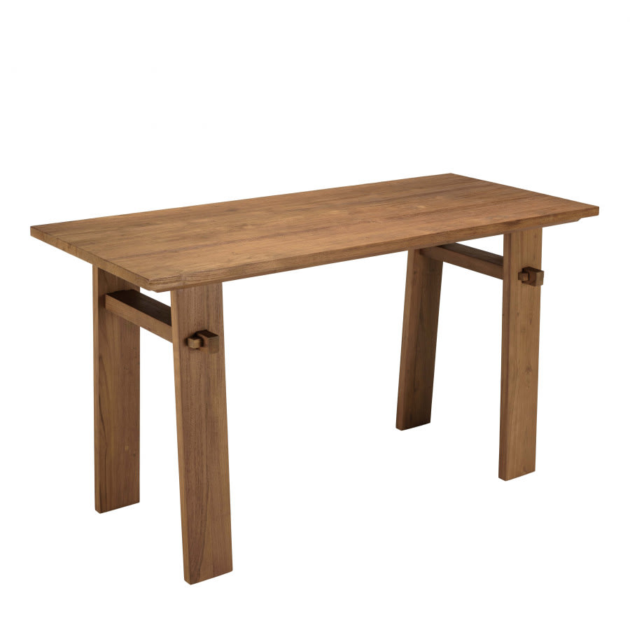 Bureau Japandi bois de teck recyclé L140 – Alida