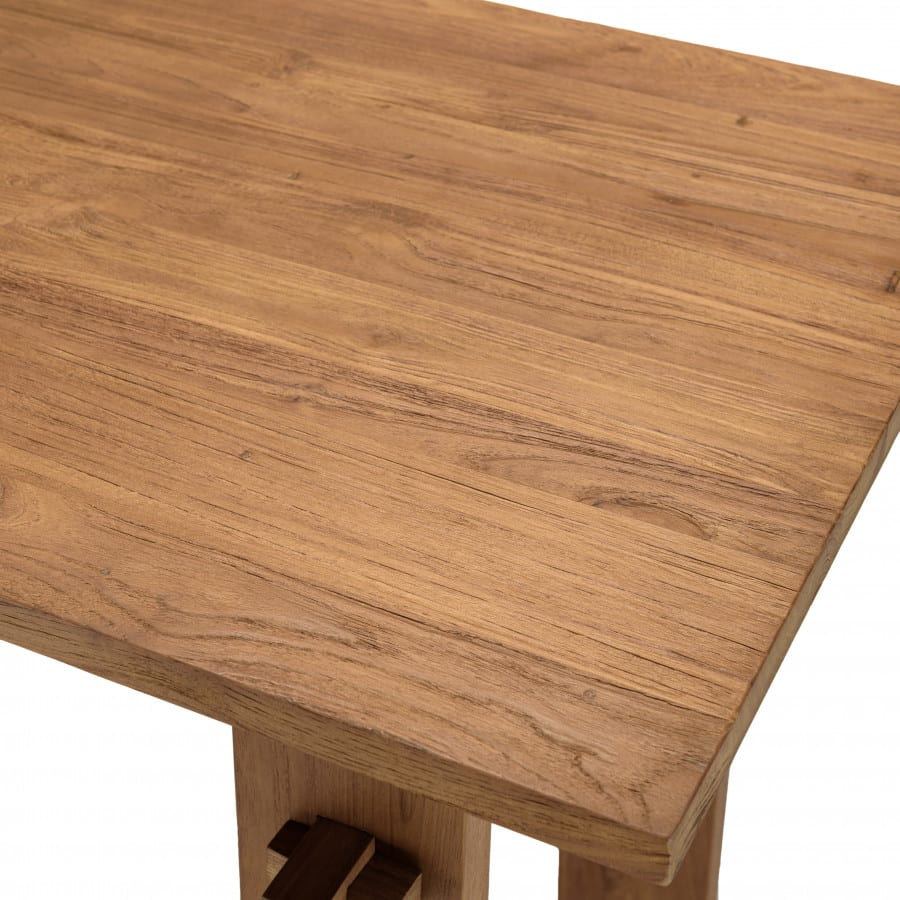 Bureau Japandi bois de teck recyclé L140 – Alida