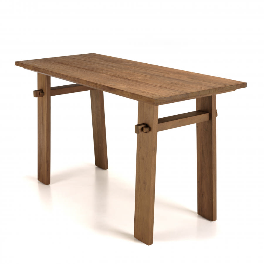 Bureau Japandi bois de teck recyclé L140 – Alida