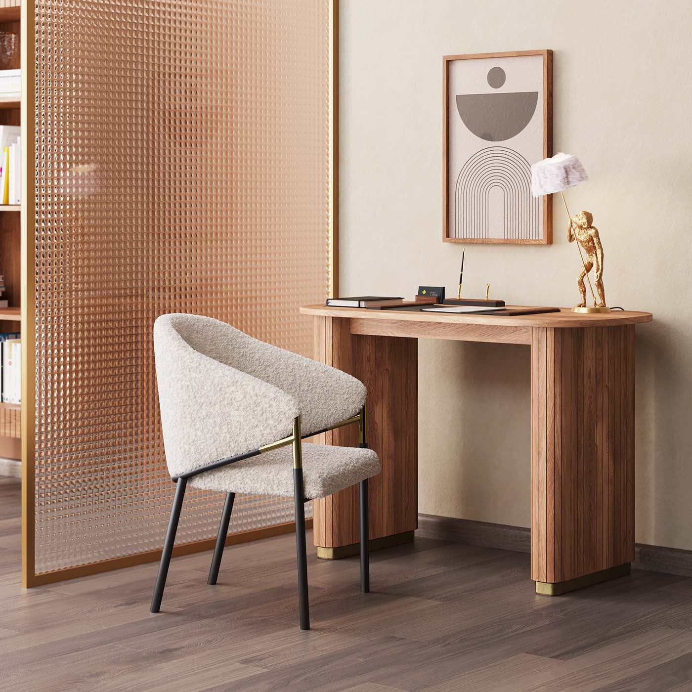 Bureau Japandi en manguier massif – Grace