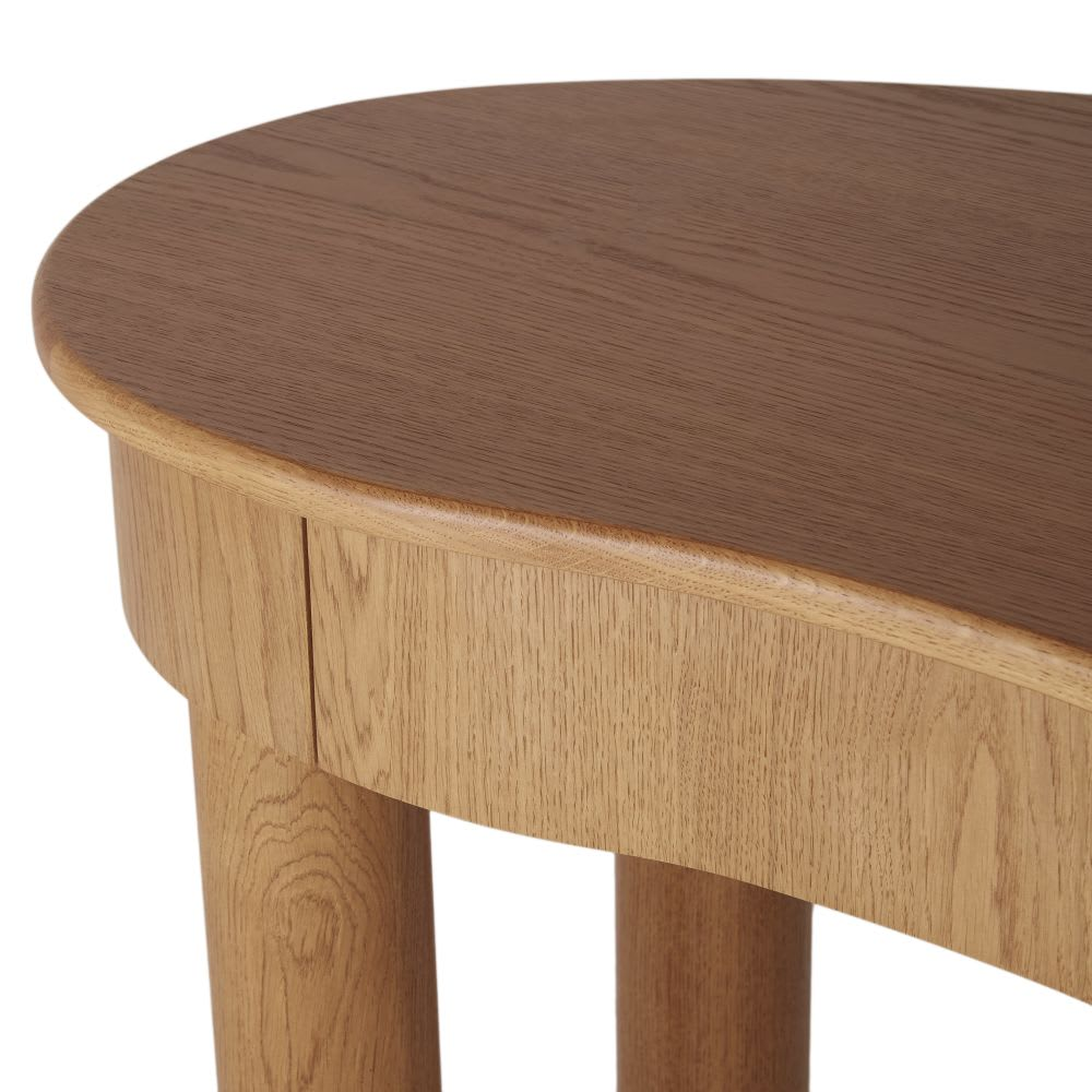 Bureau Japandi marron 1 porte 1 tiroir – Alegro