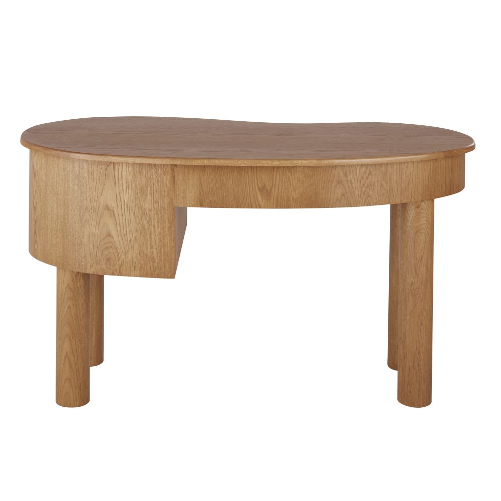 Bureau Japandi marron 1 porte 1 tiroir – Alegro