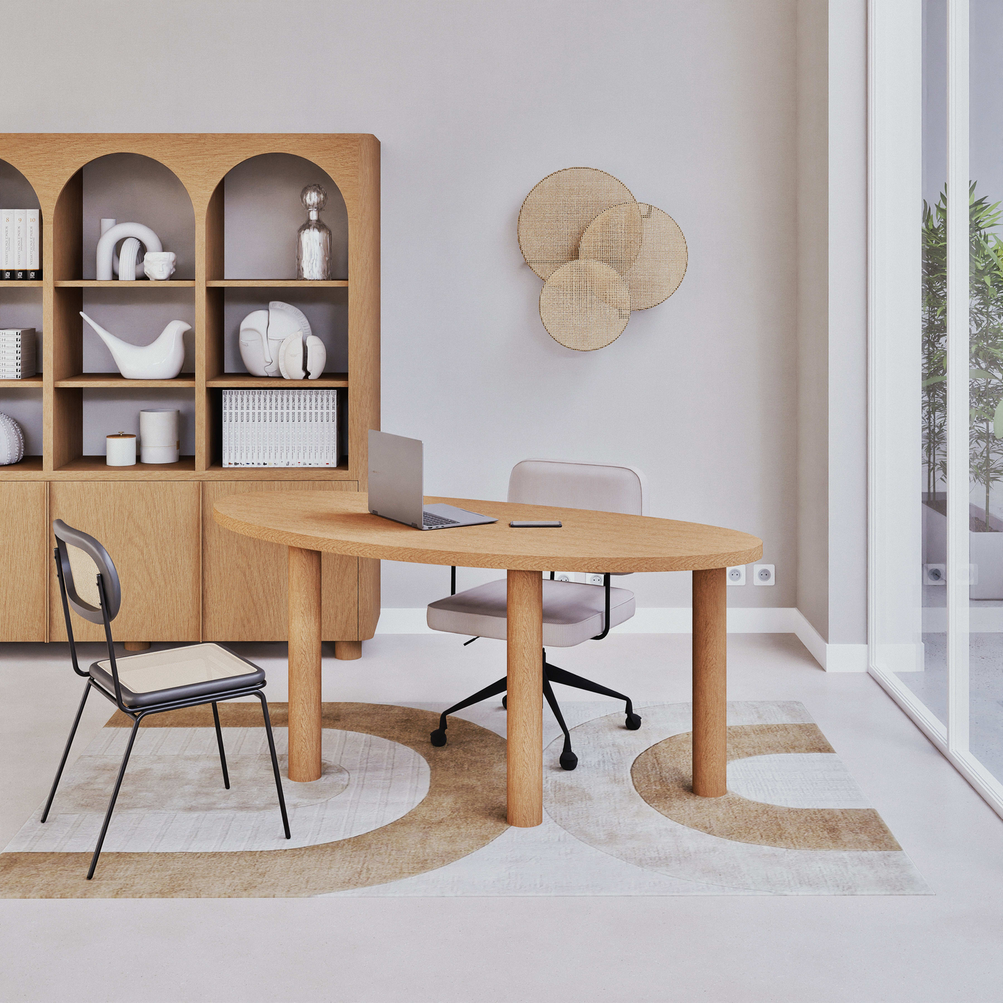 Bureau Japandi professionnel L180 – Alegro Business