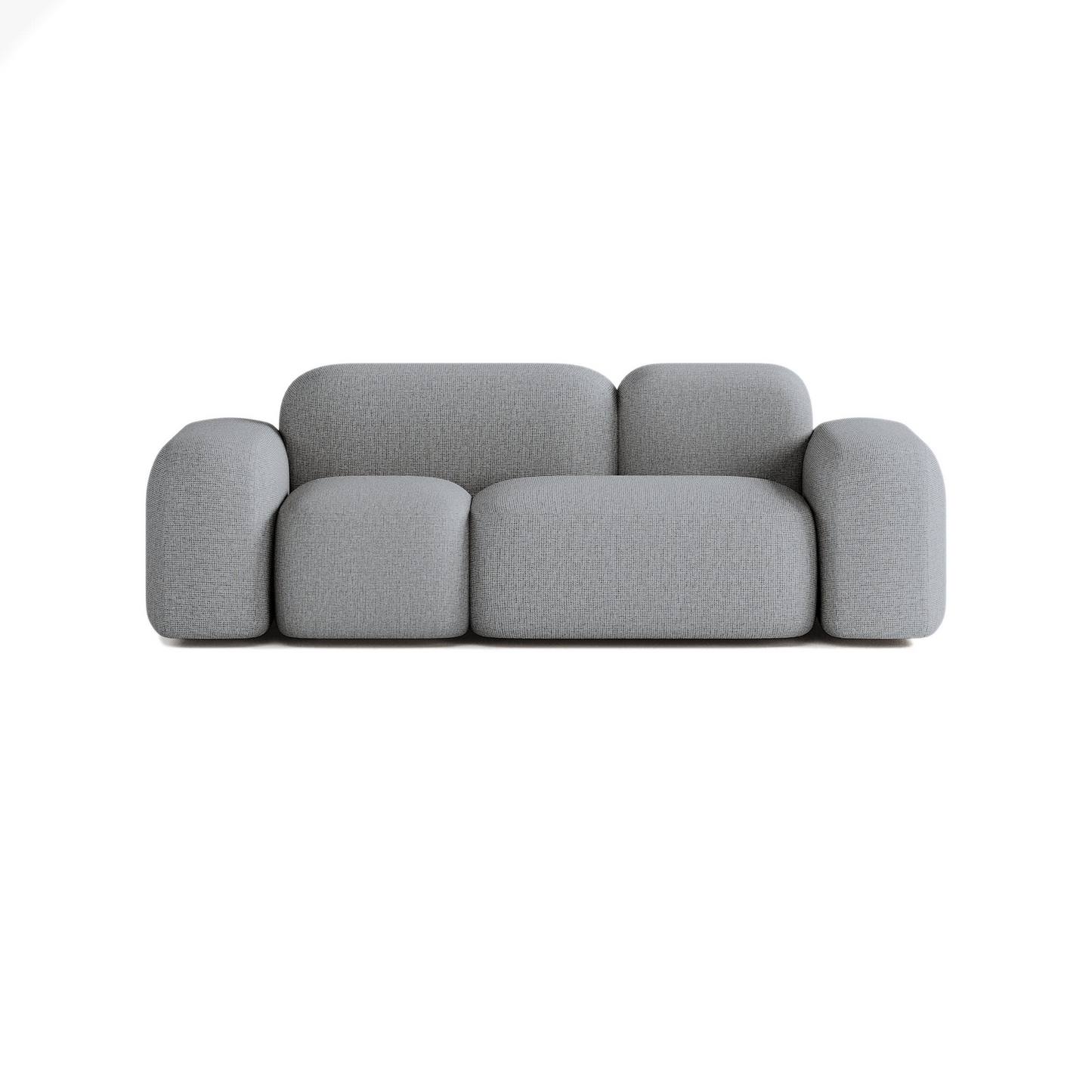 Canapé 2 Places en Tissu Beige Japandi – MAX