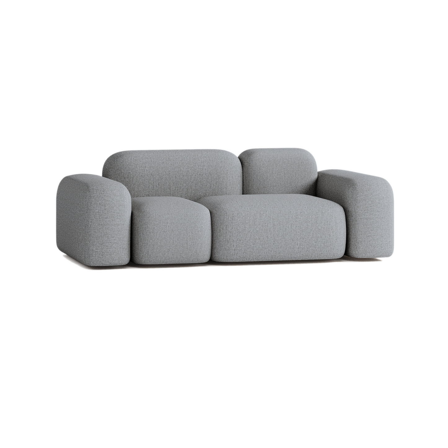 Canapé 2 Places en Tissu Beige Japandi – MAX