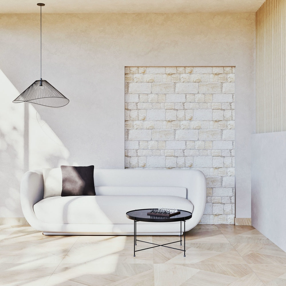 Canapé Japandi beige trame 3-4 places – FLARE
