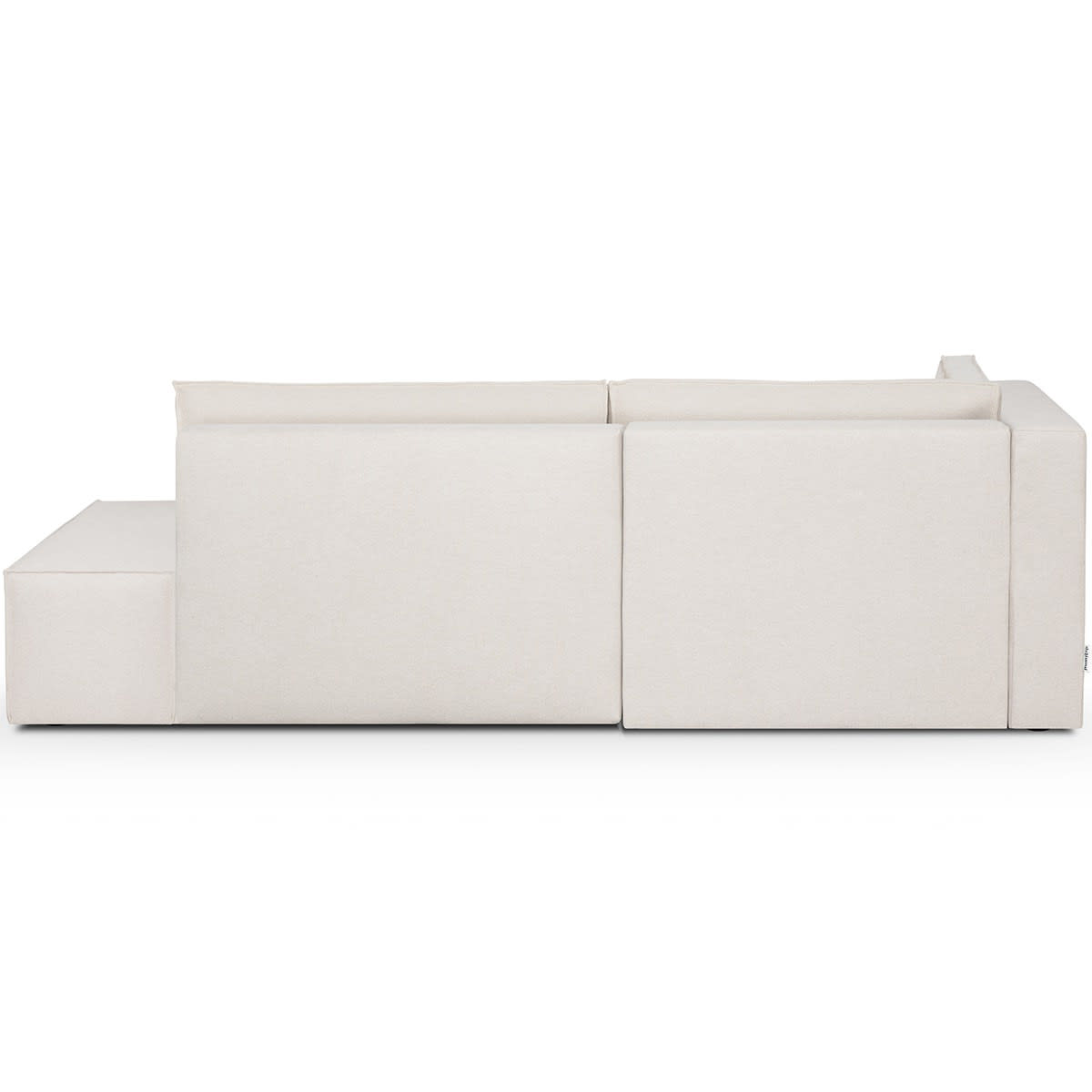 Canapé d'angle convertible 3 places en tissu Japandi – Barani