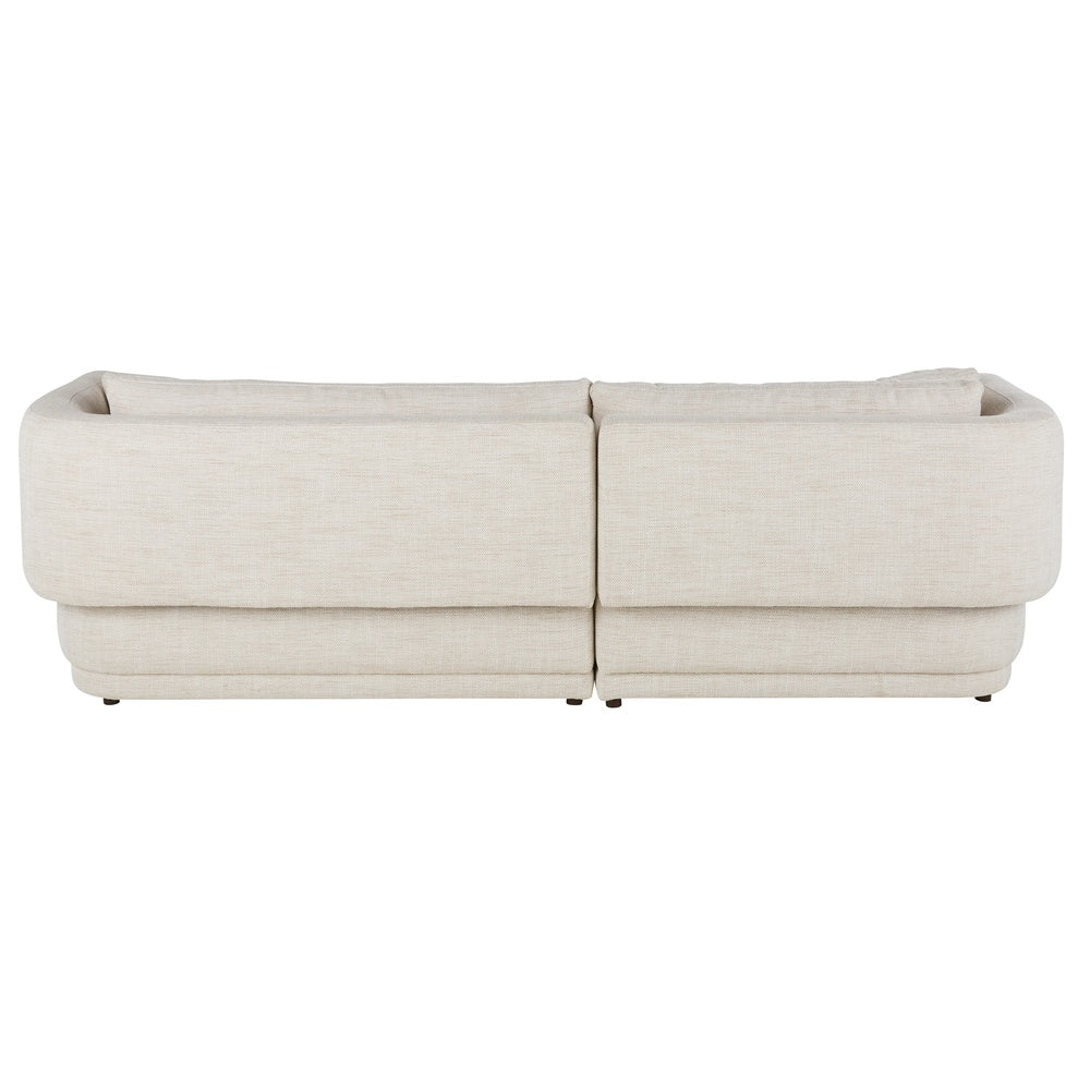 Canapé Japandi d'angle gauche beige sable 3-4 places – MODJO