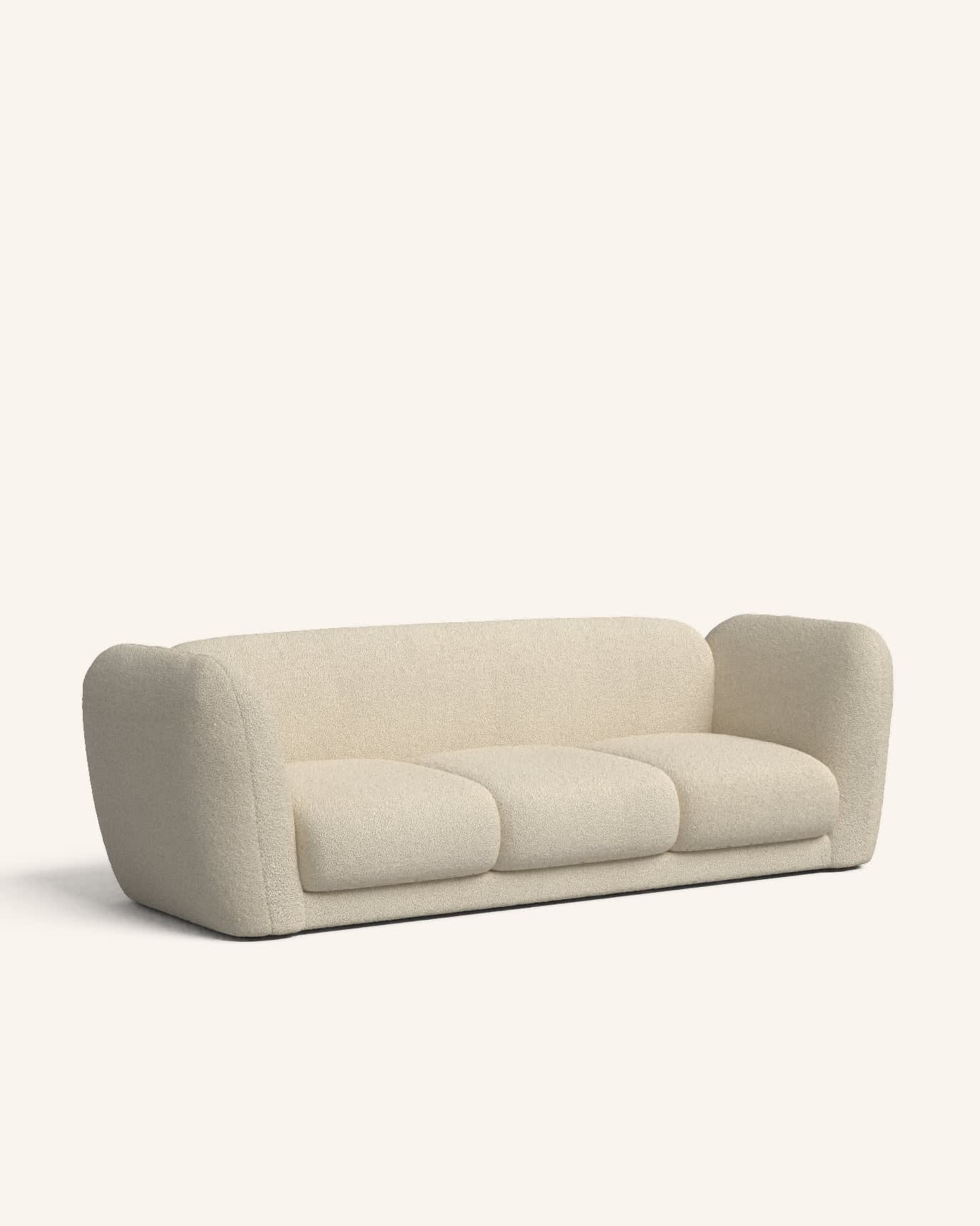Canapé Japandi 3 places beige – Jill