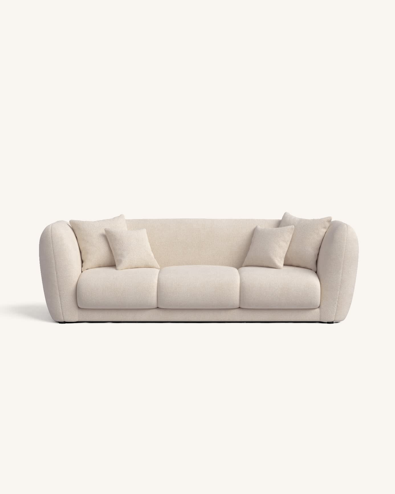 Canapé Japandi 3 places beige – Jill