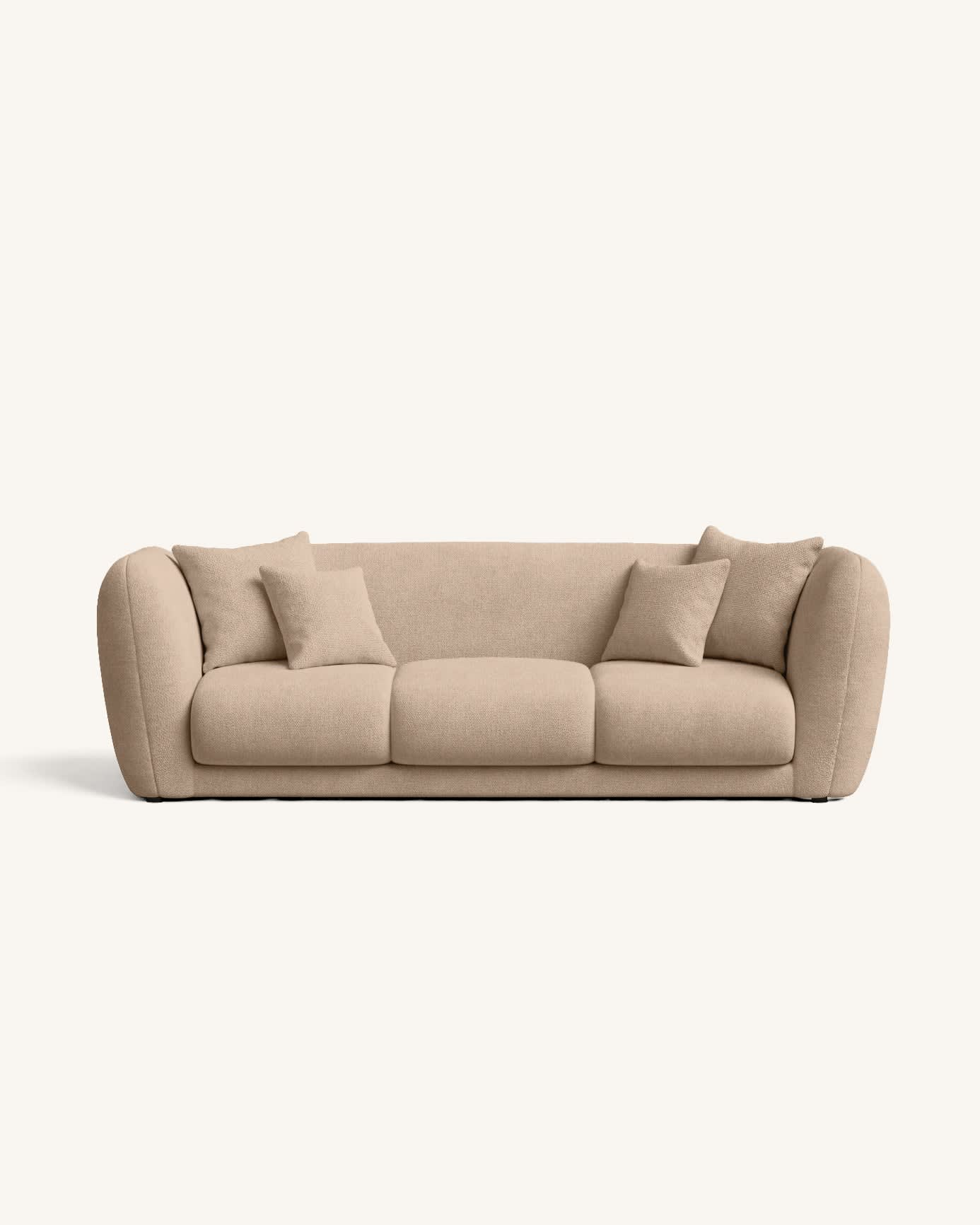 Canapé Japandi 3 places beige – Jill