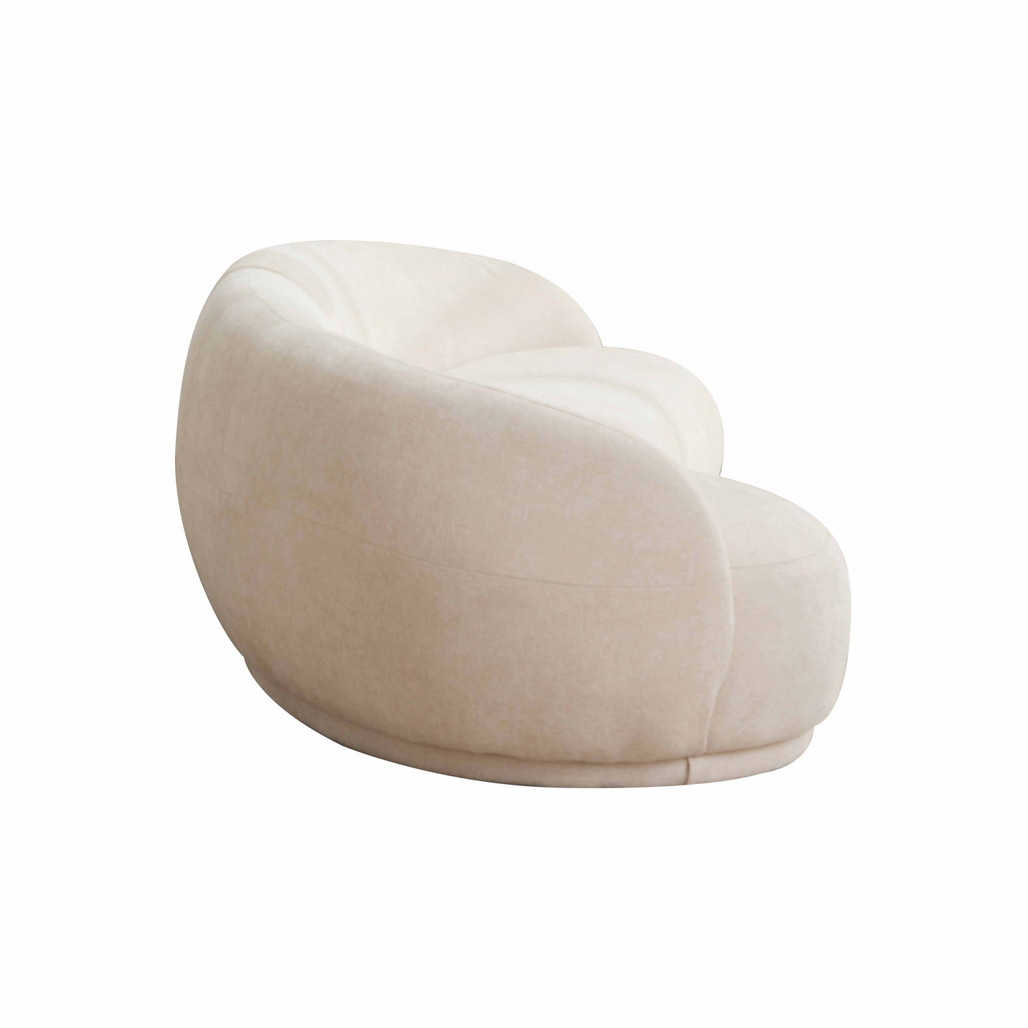 Canapé Japandi en tissu beige 3 places – Harper