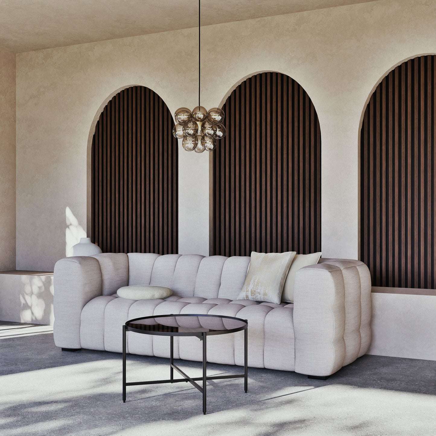 Canapé Japandi nuage beige sable 3-4 places – LILO