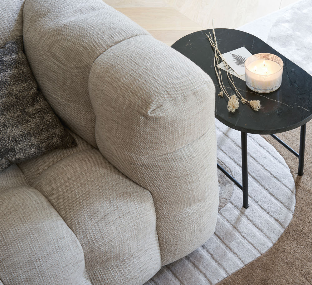 Canapé Japandi nuage 3/4 places beige sable – Lilo