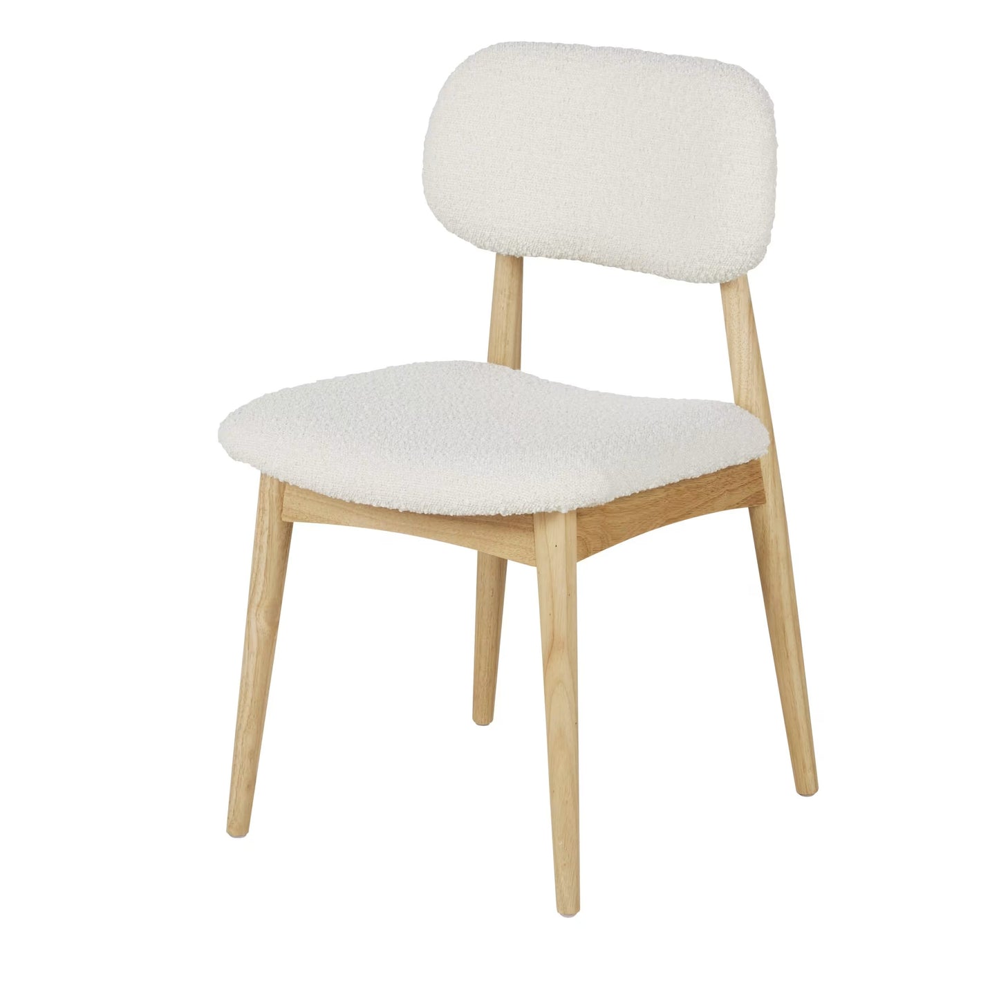Chaise Japandi bouclettes écrues – SIXTY