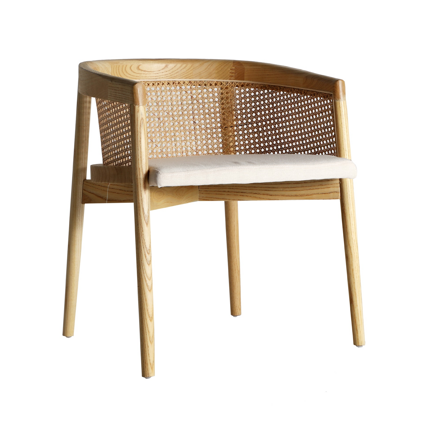 Chaise en bois d'orme marron Japandi 62x55x70 cm – Nom du Produit